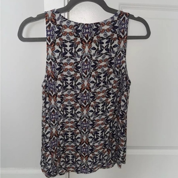 Joie Sleeveless Top Multi Butterfly pattern - Picture 3 of 5